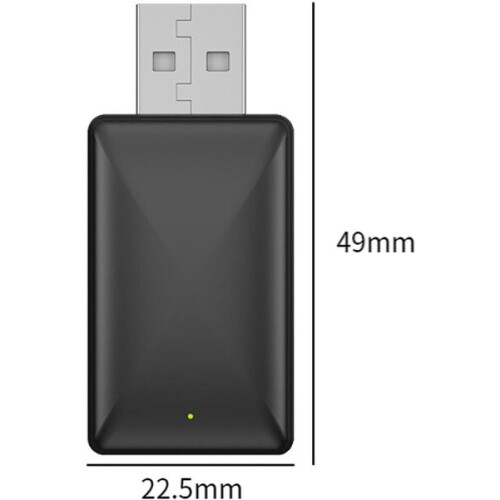 Wireless Car Adapter Compatible with CarPlay Android Auto with Bluetooth & WiFi Connection, Black, Compact Design 1