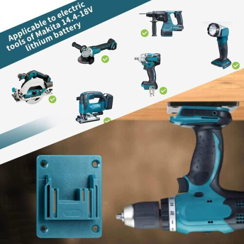 Tool Holder Compatible with Dewalt 12-20V Milwaukee 14.4-18V Cordless Tools for Secure Storage Space Saving 2
