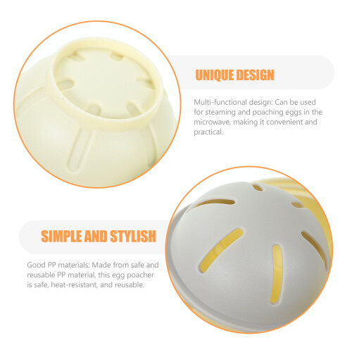Reusable Microwave Egg Poacher Cooking Tool 1-Pack 2