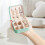 Travel Jewelry Case with Mirror Blue Small Organizer 2