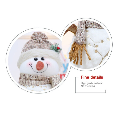 Christmas Tree Topper Gnome Plush Snowman Decor 1 pc 2