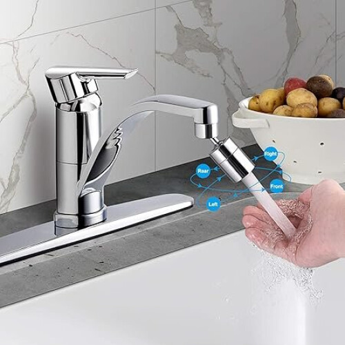 Faucet Aerator for Internal Thread Faucets with Dual Flow and Adjustable Angle 2