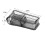 Pill Cutter with Storage Compartment, Food Safe PP Material for Precise 1/2 1/4 Dose 3