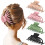4er-Pack hohles Krallen-Haarspangen-Set MultiColor 1