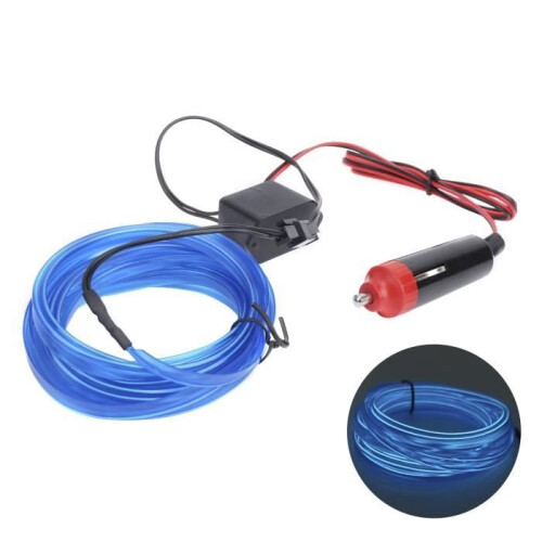 Neon LED Autostrip - Dilwe - Draadbuis - Blauw - 3 meter 2