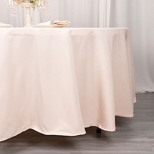 Premium Polyester Round Tablecloth 108" 2
