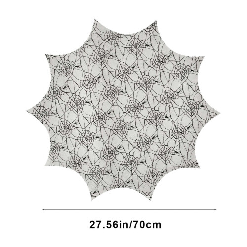 Halloween sort rund dug 70 cm 2