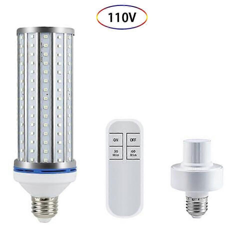 60W E27 UVC Cleaning Bulb with Remote Control Timer, 360 Degree Irradiation, 500 Sq Ft Coverage, Fits E26 E27 Sockets for Home Use 1