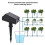 Solar Automatic Watering Device with Timer, 2000mAh Battery, Solar Charging for Garden Lawn Pots 3