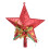 Plastic Christmas Tree Star Topper 20cm Red 2