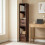 Homcom HOMCOM Bookcase with Drawers Adjustable Shelf 158 cm Rustic Brown 1