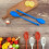 Conjunto de 2 utensílios de plástico para misturar salada 2