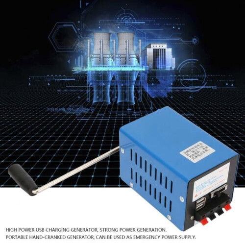 Draagbare USB-stroomgenerator met handslinger - LON - 20W uitgangsvermogen - Handmatige startmodus 1