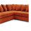 Furniture 786 Jumbo Cord Scatter Back 2c2 Corner Sofa Orange 4