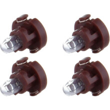 Pack Of 4 Replacement Fit For Dash A/c Instrument Cluster Panel Dashboard Gauges Light Warm White T4.2 Neo Wedge Halogen Bulb 12v