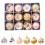 Rose Gold Christmas Tree Ornaments 2.4 Inch 12 Pack 2