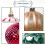 Christmas Tree Ball Ornaments Rose Gold 12 pcs 4