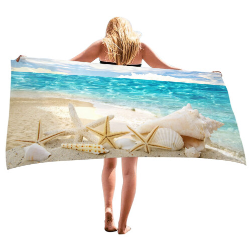 Beach Towel Oversized Packable 75x150 cm 2