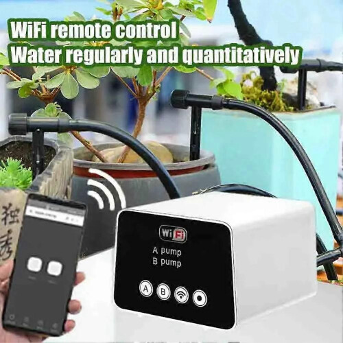 Smart WiFi Watering Device with Dual Pump, Automatic Drip Irrigation Timer System Controller for Garden 2