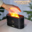 Ultrasonic Humidifier and Diffuser with Fireplace Design, LED Flame Effect for Aromatherapy and Air Humidity 3