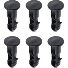 Pairs Hinge Bolts Hinge Pins For Trash Can Lid Bins To Fit 240/120/100/60l Outdoor Dustbins, 65mm X 18mm, Black Plastic