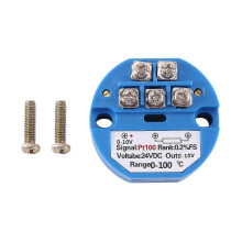 PT100 Type to 0-10V 0-100 Degree RTD Input 0-10 a Output DC24V Thermal Resistance Temperature Transmitter