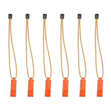 6pcs Outdoors Whistle for Searching Help Emergency Whistle Plastic Whistle