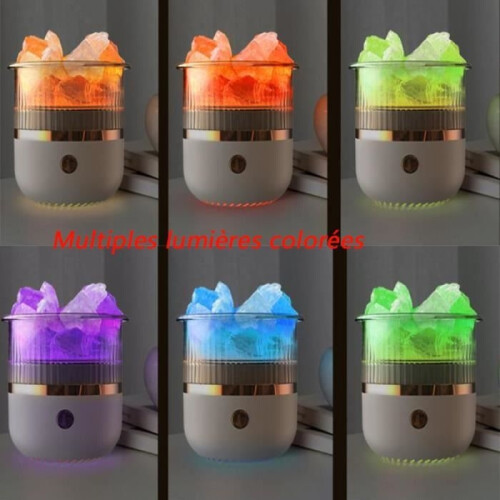 Aromadiffuser, etherische olie diffuser, Rock Aromatherapy luchtbevochtiger (wit) 2