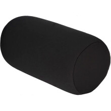 11.8 x 5.5 Inch Bean Cushion, Flexible Microbead Body Pillow, Neck Pillow with Back Support (Black)