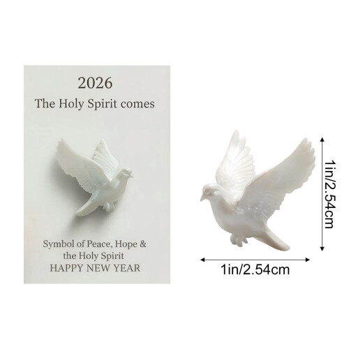 Ensemble de 3 figurines de colombes de Pâques 2026 à poser sur une table 1