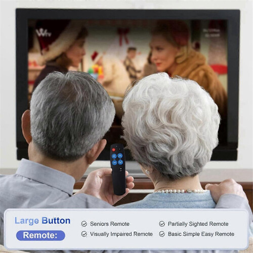 Télécommande TV à gros boutons pour seniors et malvoyants, compatible avec les téléviseurs infrarouges 2