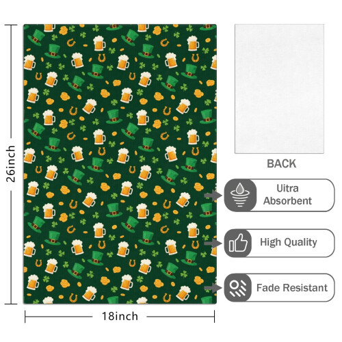 Lot de 4 torchons de cuisine en microfibre 45,7 x 66 cm 1