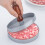 Stainless Steel Burger Press with Wooden Handle 1pc 2