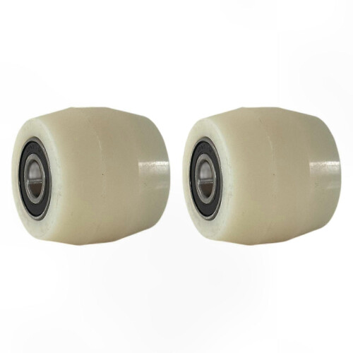 Ruote per Transpallet 80x70 mm con Cuscinetti, 2 Pezzi, Compatibile con Carrelli Elevatori e Transpallet Manuali 2