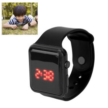 LED Digital Sports Watch, Square Face, Backlight Display, Bracelet Style, Unisex Casual Wristwatch