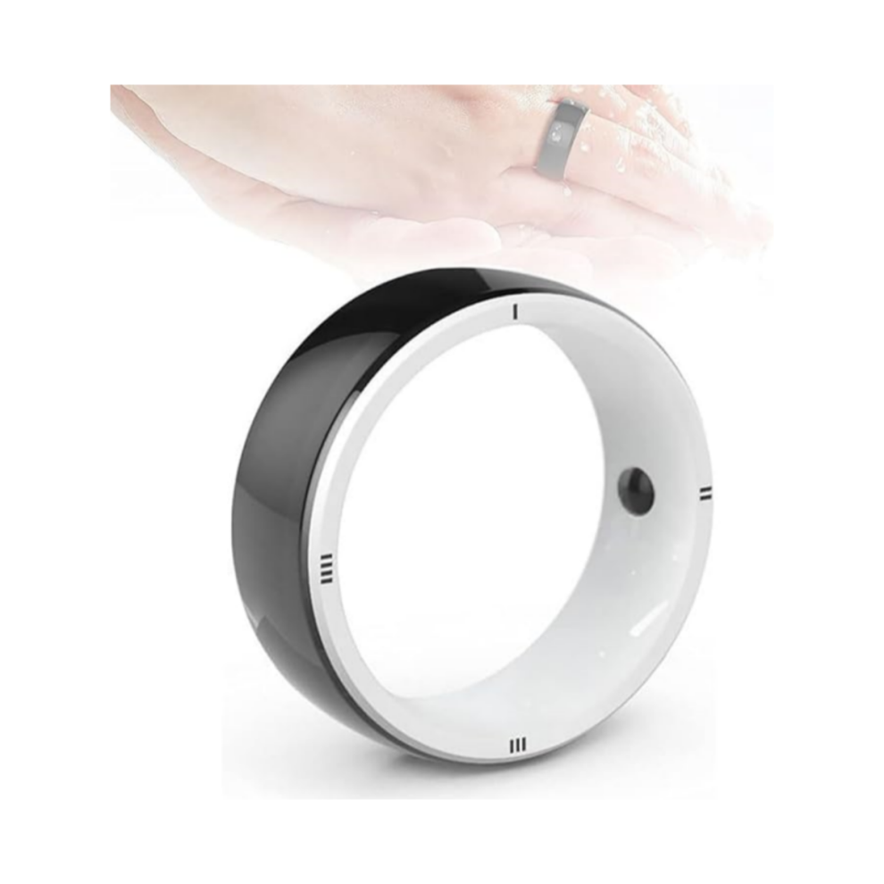 Smart Ring Wearable Device With Ic Id Nfc Reader, Multi-Function Ring, Built-In 6 Rfid Cards And 2 Health Stones, Size L 9050643665082