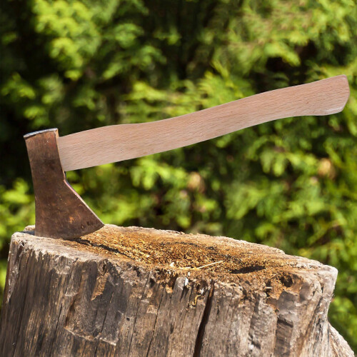 Replacement Wooden Handle Compatible with Garden Tools, Light Yellow, 38cm, Comfortable Grip, 4-Pack 1