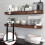 Invisible shelf bracket - Not specified - 4 pieces - Black - Metal - Easy assembly 5