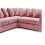 Furniture 786 Jumbo Cord Scatter Back 2c2 Corner Sofa Pink 3