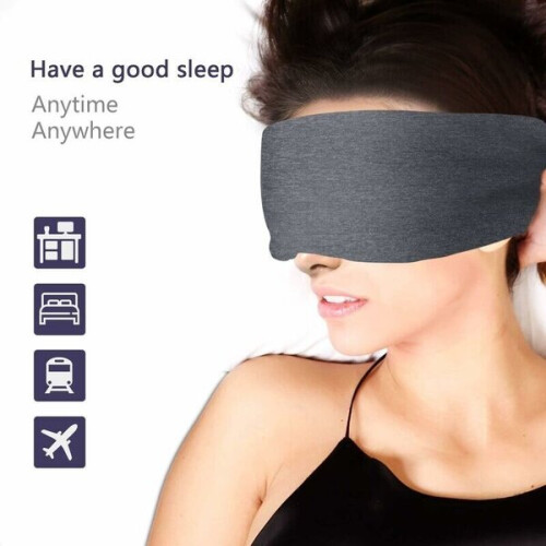 Sleep Mask Ultra-Soft with W-Shaped Nose Pad for Complete Light Blocking and Adjustable Head Strap 2