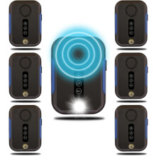 6-pak ultralyds museafskræmmer med LED-blink, indendørs plug-in skadedyrsbekæmpelse mod gnavere