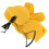 Portable Bird Leash Harness Set, 4Pcs Durable Nylon Training Strap for Parrots, Yellow 2