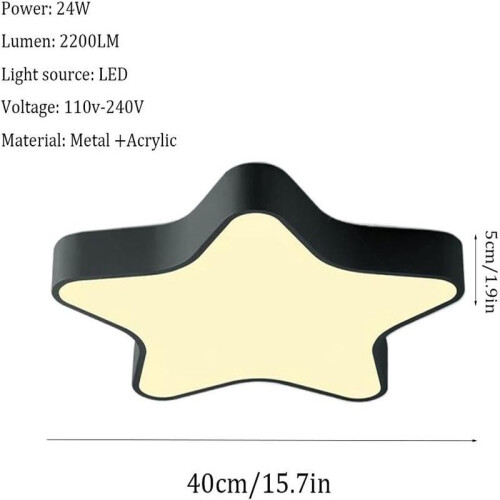 42 cm LED-Deckenleuchte mit blauem Sternenmuster, dimmbar für Kinderzimmer 2