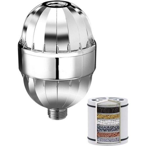 Vattenfilter, duschvattenmjukgörare, duschmunstyckesfilter, närande för hår och hud, förbättrat filter 2