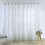Set de 2 perdele transparente - Decor pentru casă - 100 x 250 cm - Alb 2