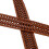 Women's Braided Cowhide Leather Belt Brown 2