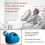 Men's Urinal 2000ml Blue Wide Smooth Opening Thickened Construction Removable Lid Wide Base for Elderly Bedridden Users Camping Travel Driving 3