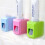 Wall Mount Automatic Toothpaste Dispenser, Hands-Free Squeeze Out, Pink Adhesive Mount for Bathroom (1-Piece) 2