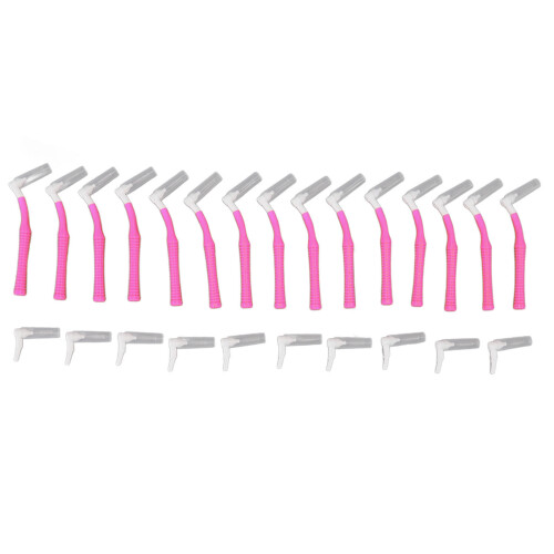 Ensemble de brossettes interdentaires en forme de L, 25 pièces