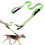 Nylon Dog Leash with 2 Padded Handles, Reflective Strips for Night Walking, 1.8m 2